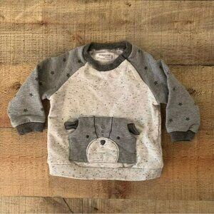 Mayoral baby gender neutral crewneck sweatshirt with bear -2/4M
